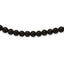 Chisel Stainless Steel Brushed with Black Agate and  Antiqued Clasp 27 inch Necklace