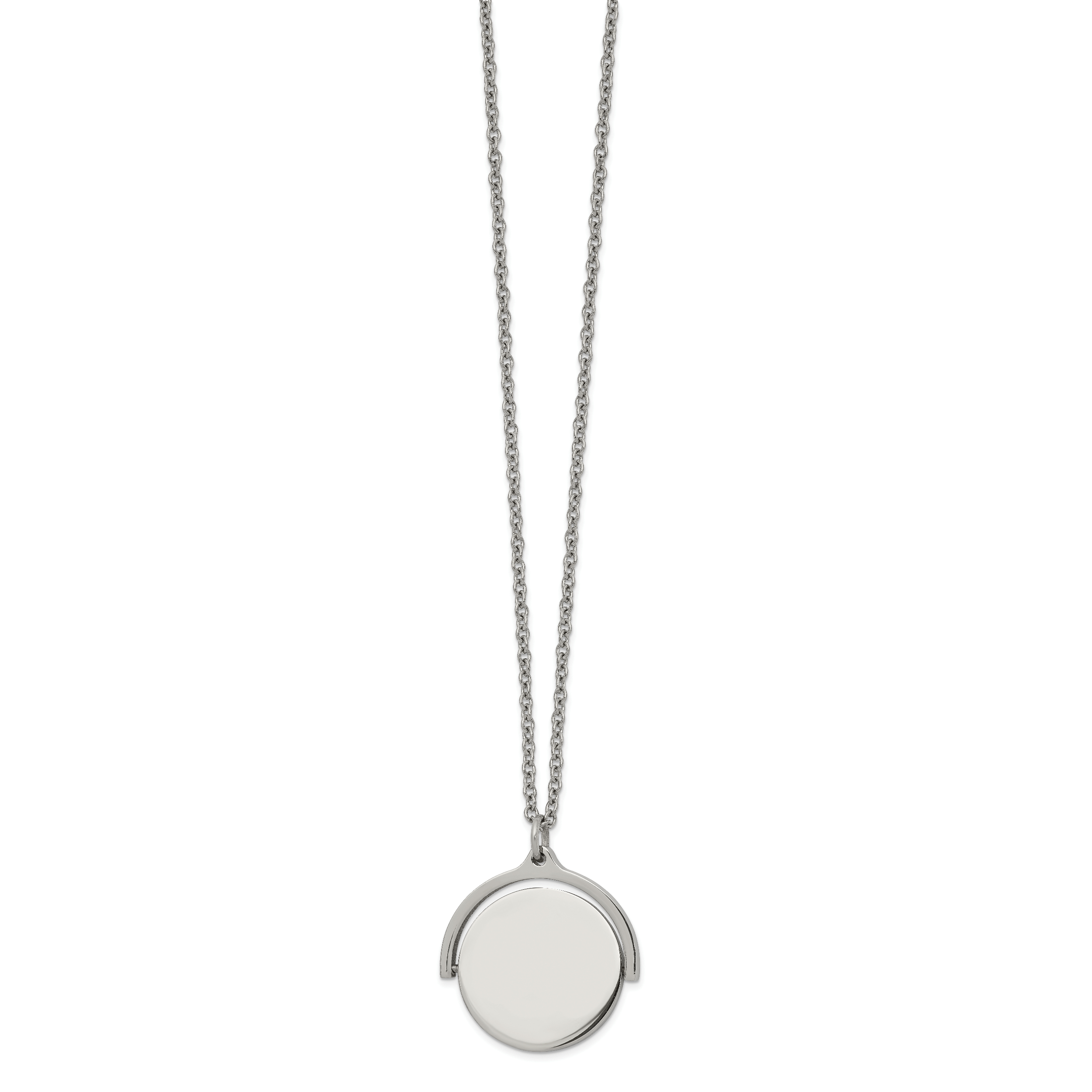 Chisel Stainless Steel Polished Infinity Symbol Moveable Pendant on a 16.5 inch Cable Chain with a 1.25 inch Extension Necklace Secondary image