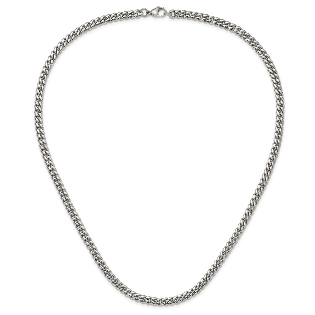 Chisel Stainless Steel Polished 6mm 24 inch Curb Chain