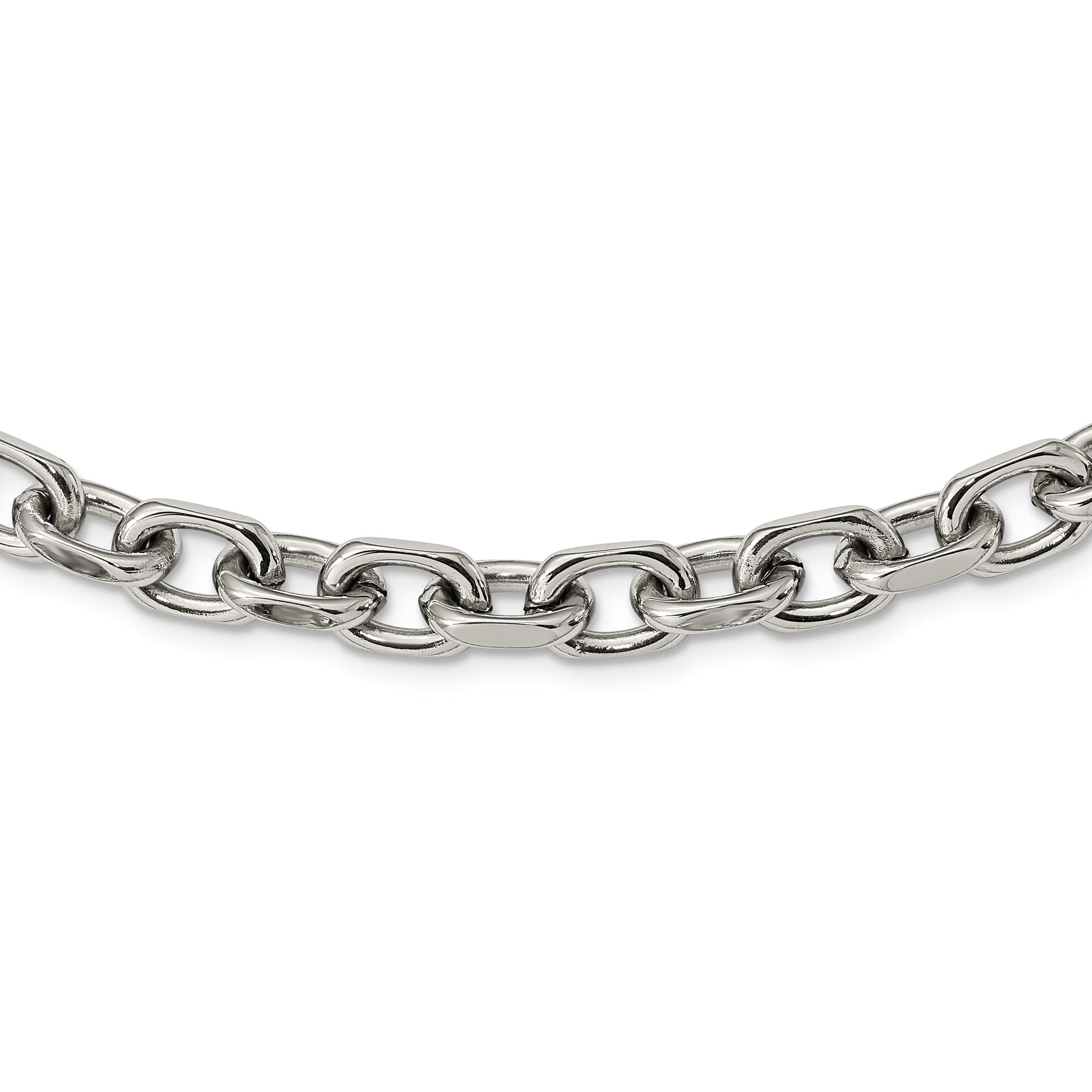 Chisel Stainless Steel Polished 8.5mm 24 inch Cable Chain Secondary image