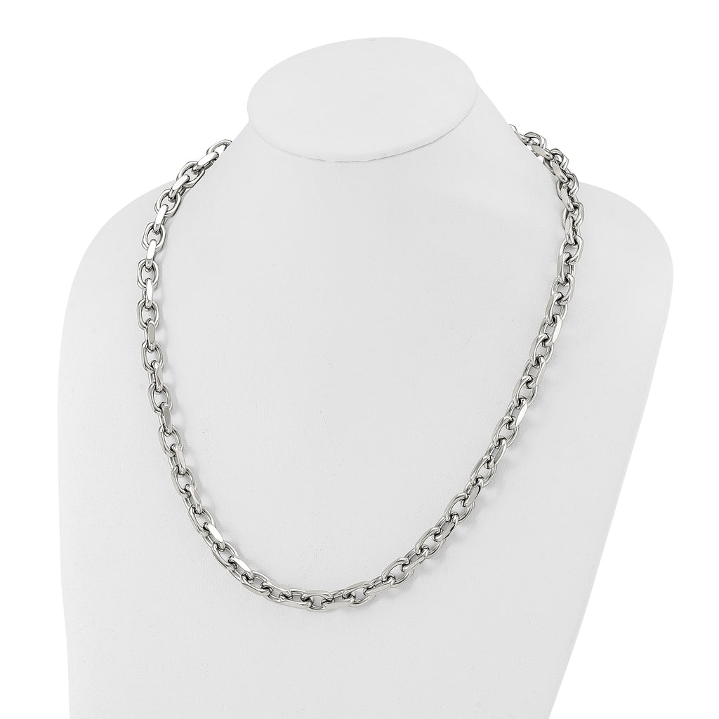Chisel Stainless Steel Polished 8.5mm 24 inch Cable Chain