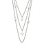 Chisel Stainless Steel Polished Stars and Moon Multi Strand 24.25 inch Cable Chain with 1.75 inch Extension Necklace