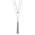 Chisel Stainless Steel Polished Two Strand 24 inch with 2 inch Extension Necklace