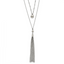 Chisel Stainless Steel Polished Two Strand 24 inch with 2 inch Extension Necklace