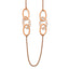 Chisel Stainless Steel Polished Rose IP-plated 31.5 inch Necklace