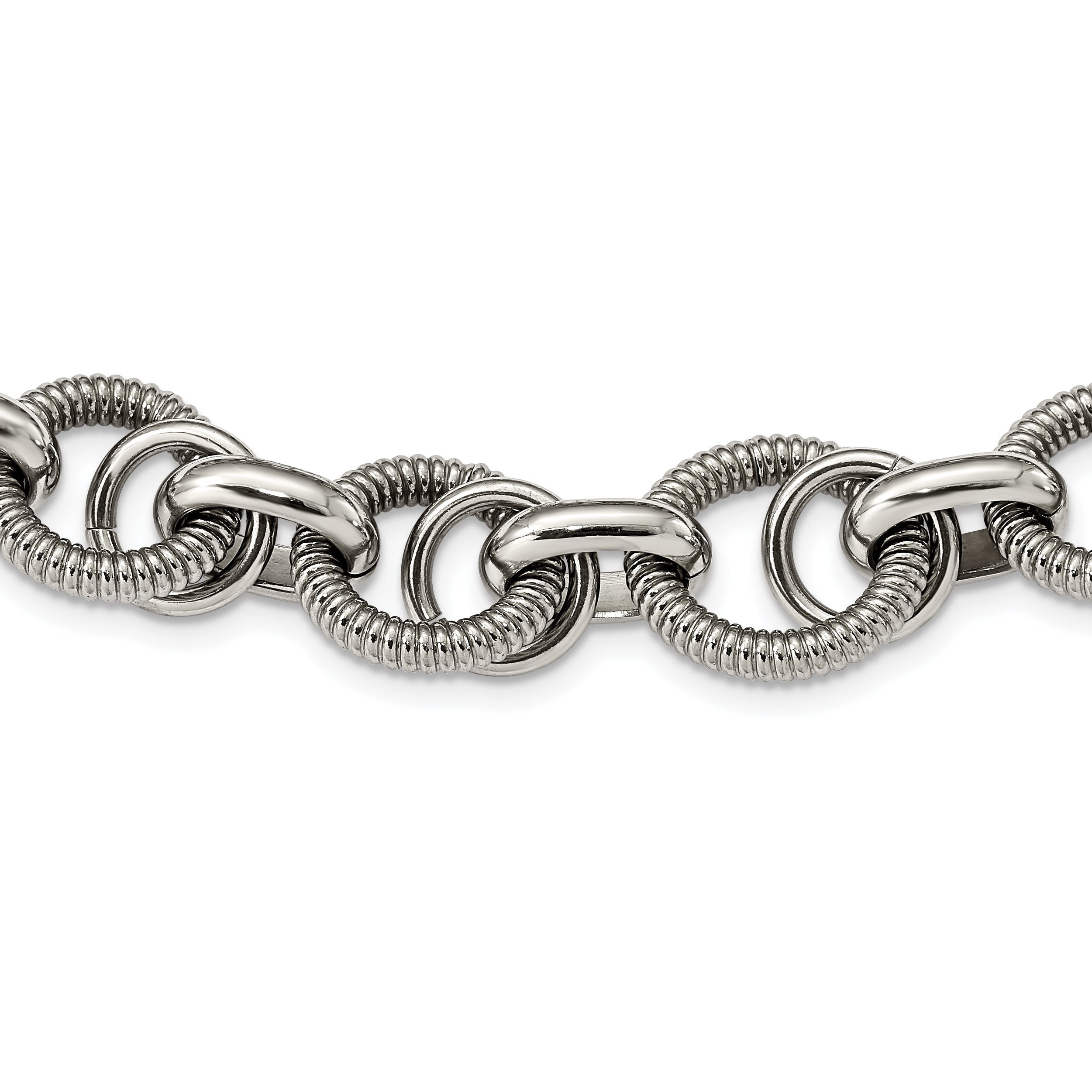 Stainless Steel Polished Fancy Link 22in Necklace Main image