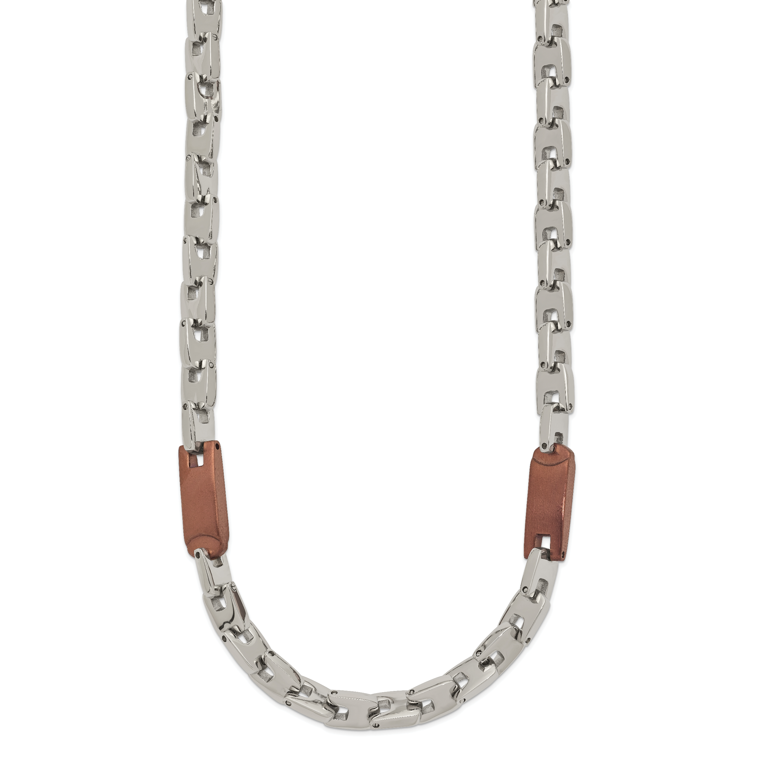 Chisel Stainless Steel Polished Brown IP-plated 24 inch Necklace Secondary image