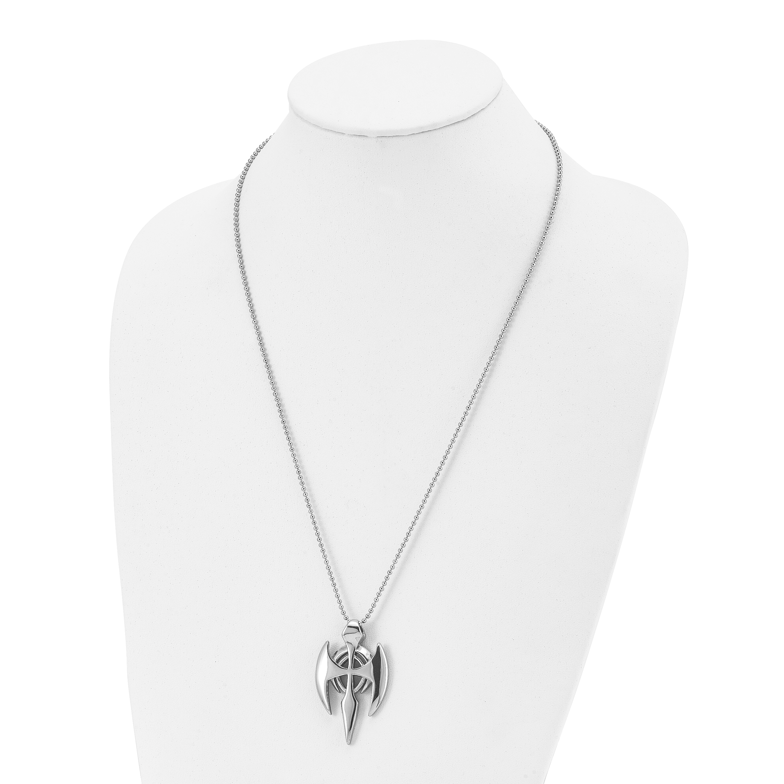 Gothic Cross Pendant Necklace in Stainless Steel