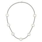 Chisel Stainless Steel Polished Circles 26 inch Necklace