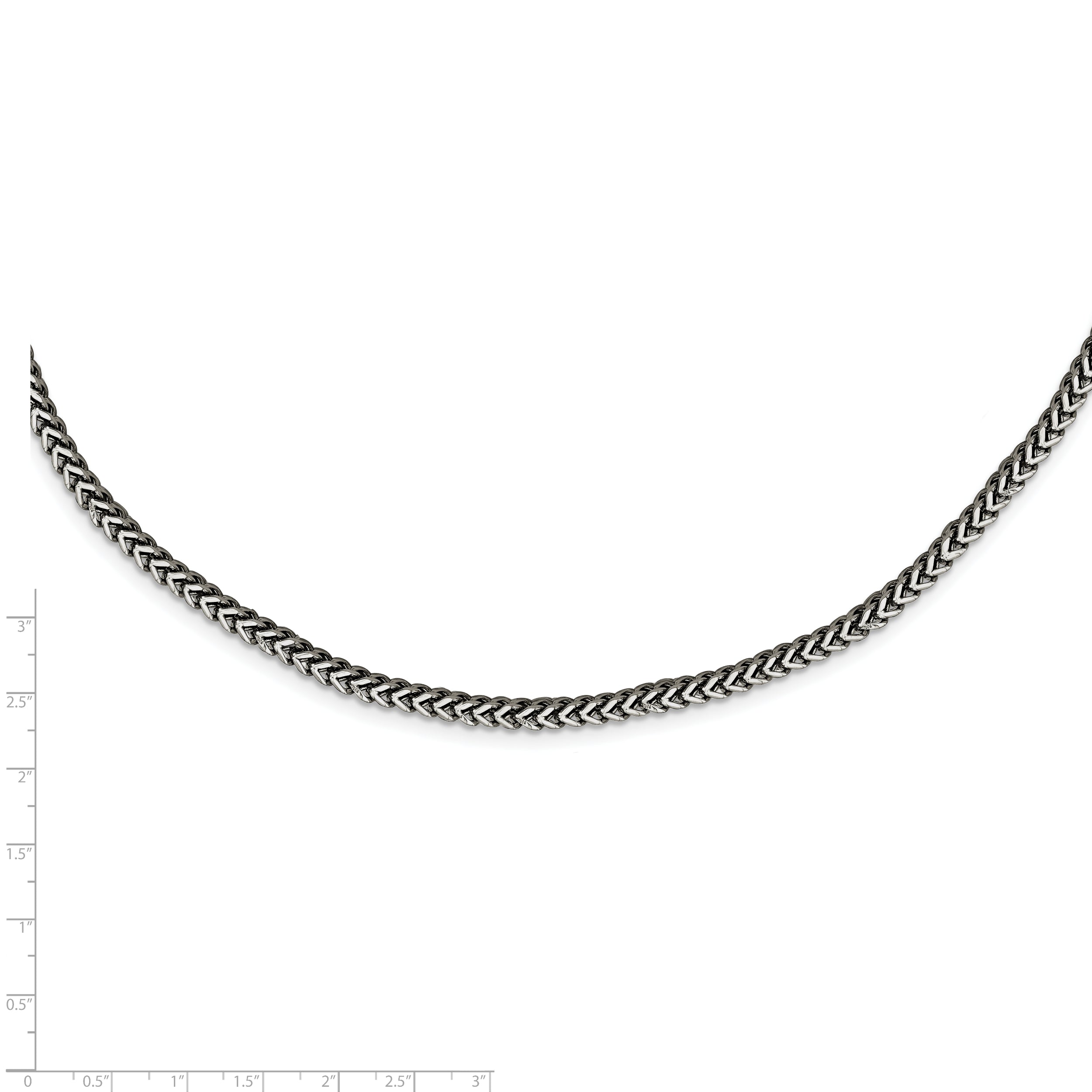 Chisel Stainless Steel Polished 24 inch Franco Chain