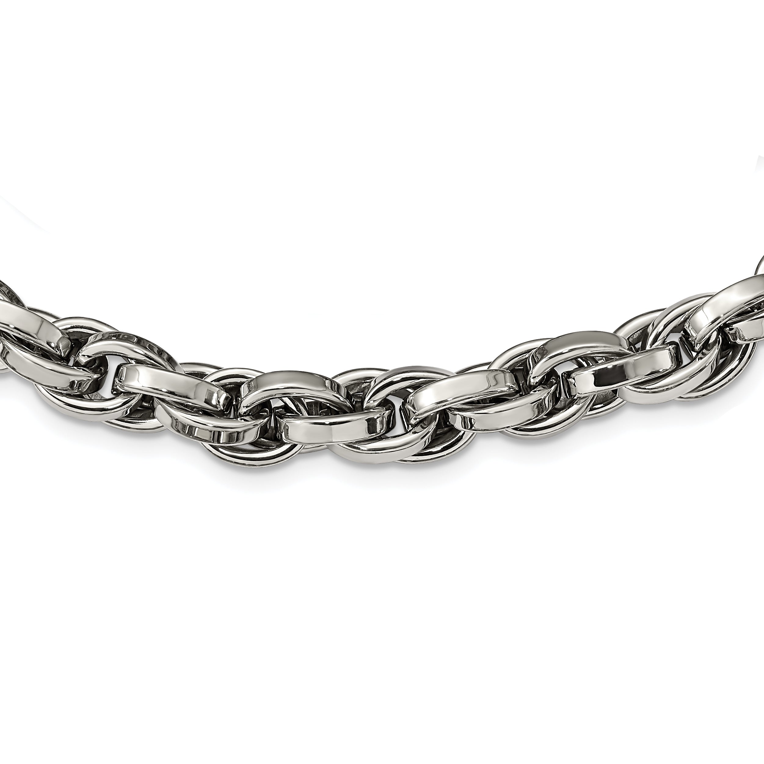 Chisel Stainless Steel Polished 24 inch Oval Link Necklace Main image