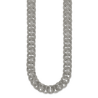Polished Circle Link Necklace in Stainless Steel