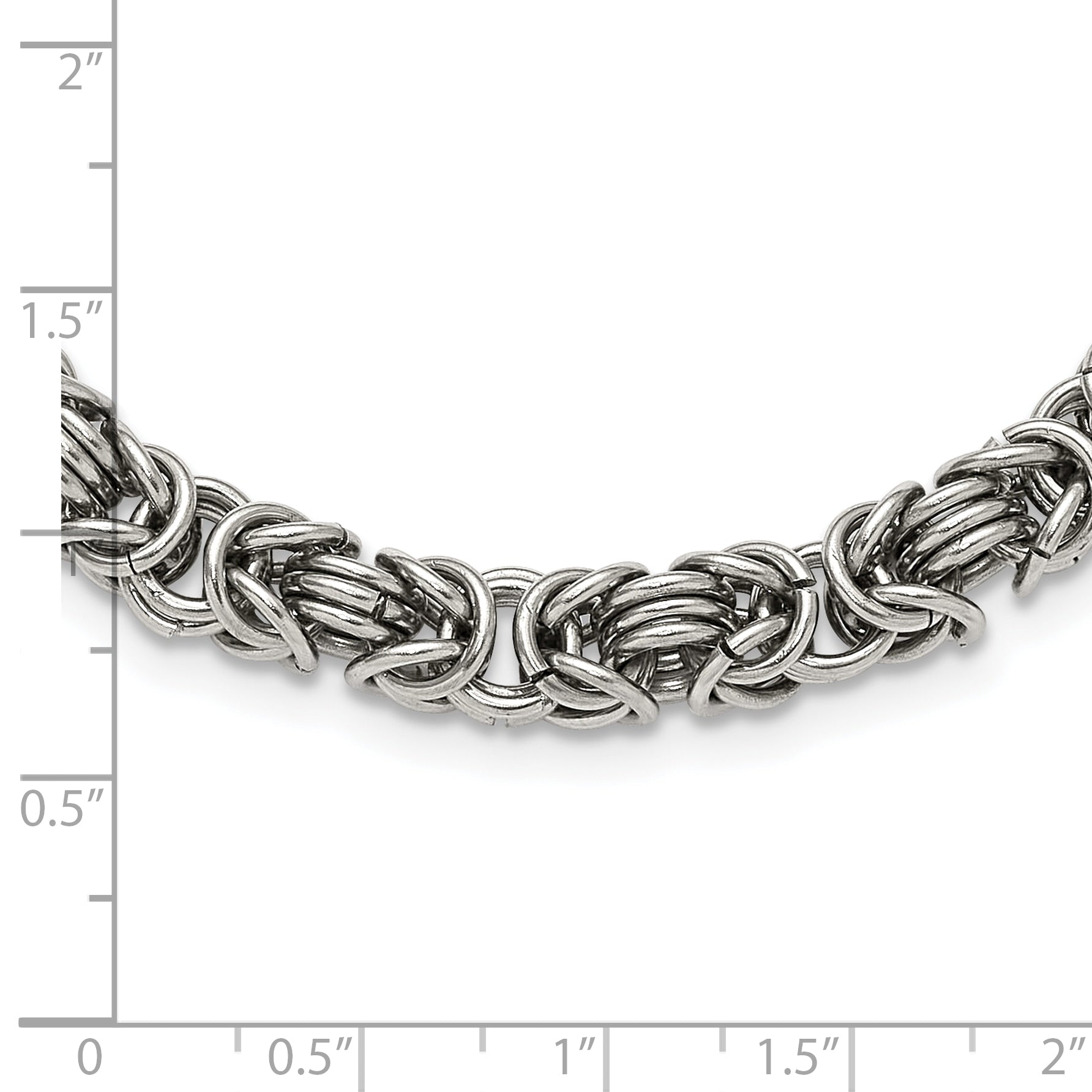 Chisel Stainless Steel Polished 18 inch Fancy Link Necklace Secondary image
