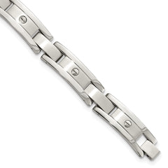 Sophia Jewelers Stainless Steel Men's Bracelet and Accessories Set Engravable Gift