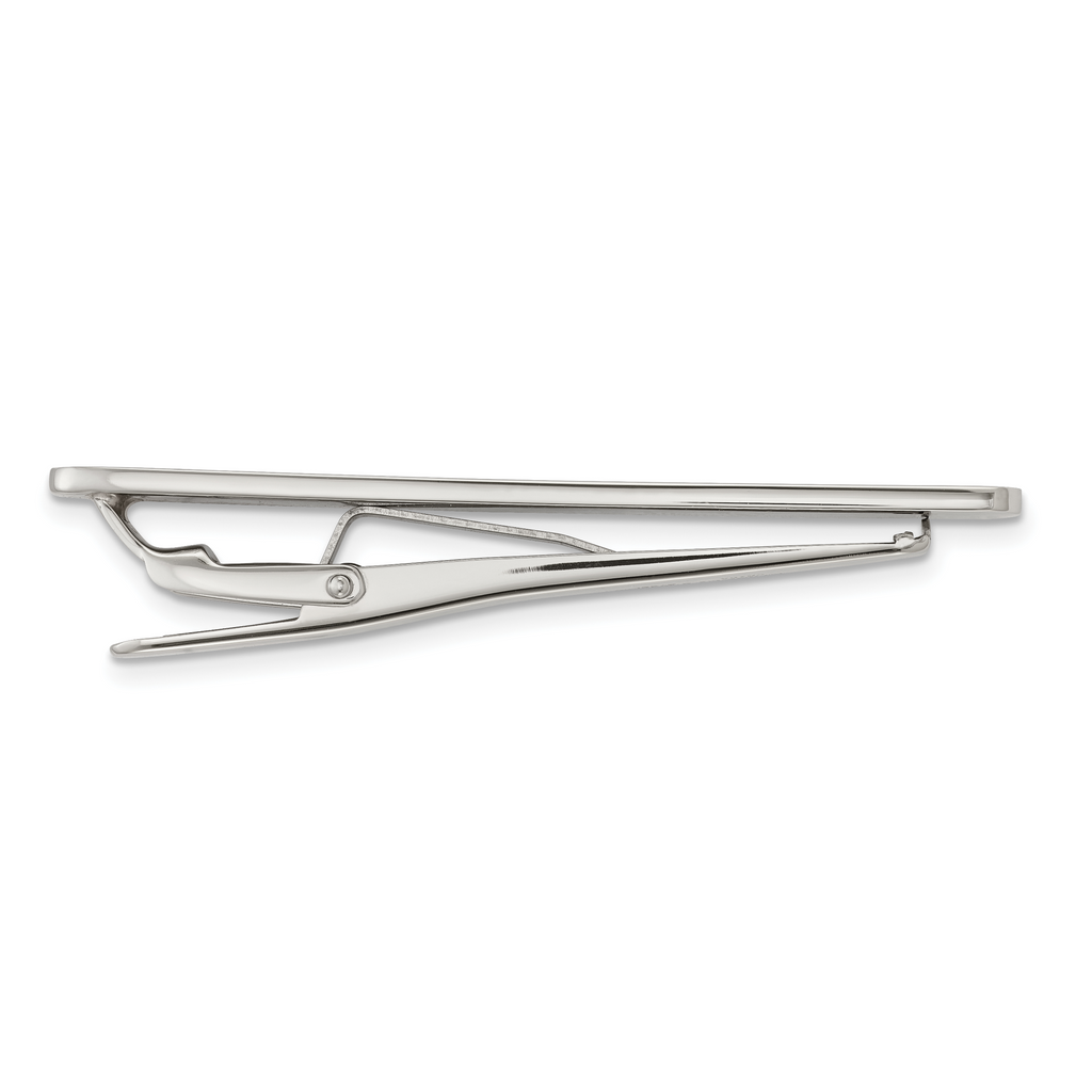 Chisel Stainless Steel Men's Polished Engravable Tie Bar Gift Ready