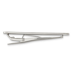 Chisel Stainless Steel Men's Polished Engravable Tie Bar Gift Ready