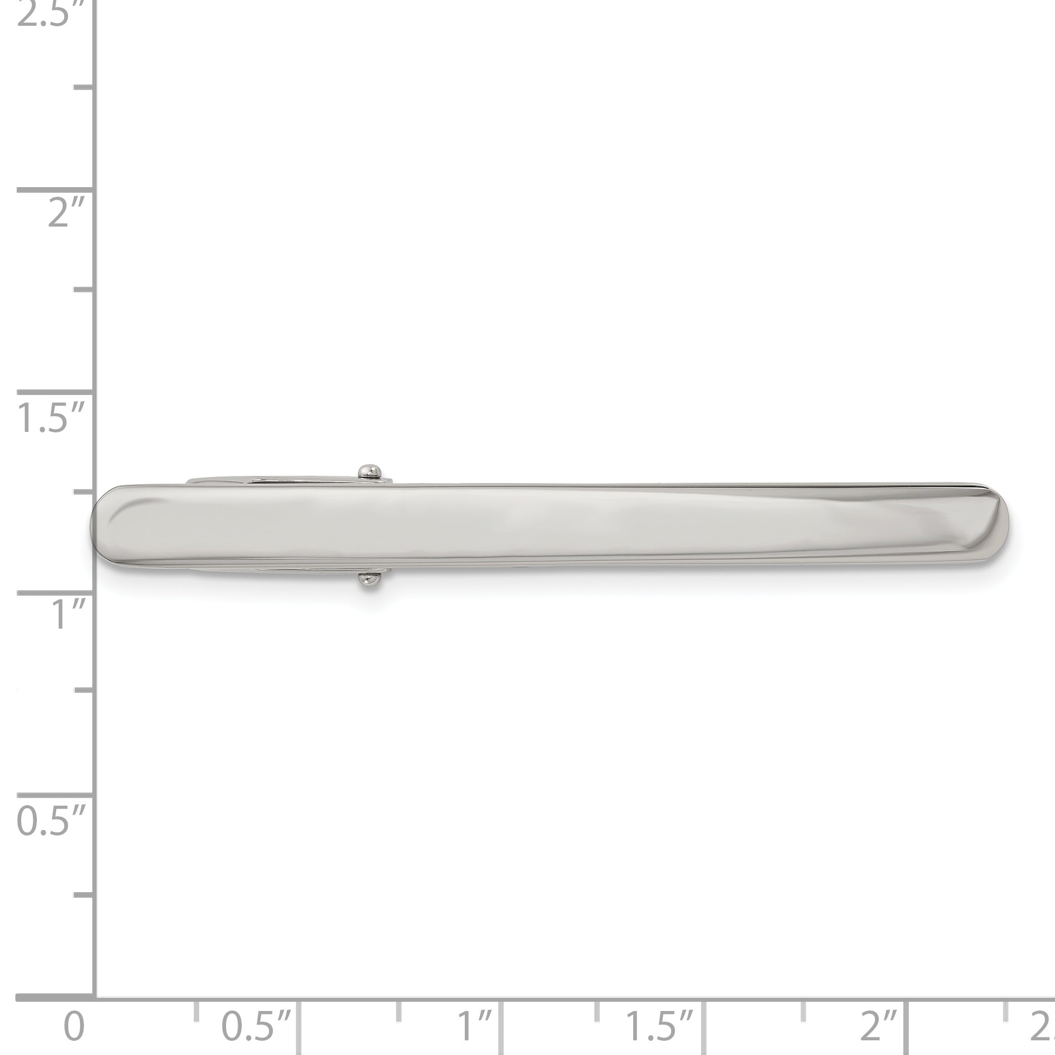 Chisel Stainless Steel Men's Polished Engravable Tie Bar Gift Ready