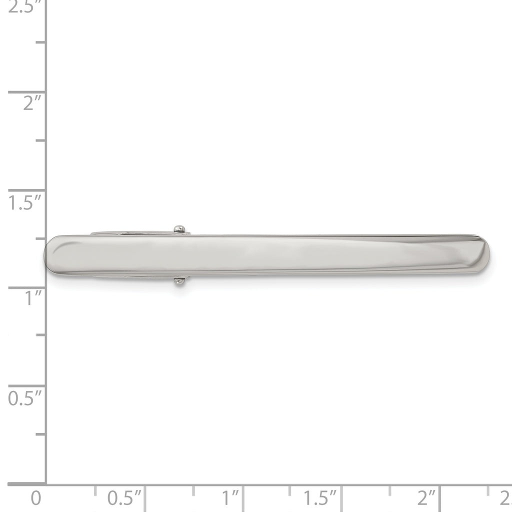 Chisel Stainless Steel Men's Polished Engravable Tie Bar Gift Ready