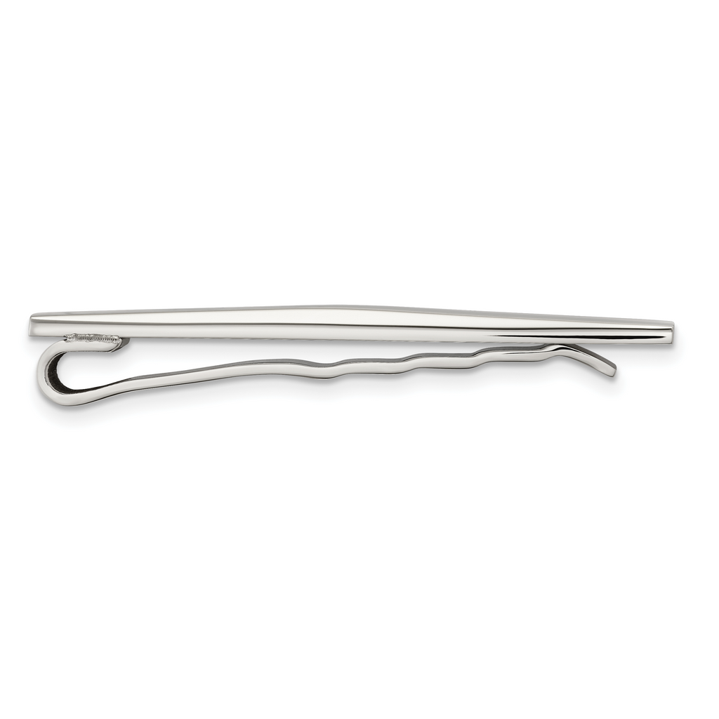 Sophia Jewelers Polished Engravable Stainless Steel Tie Bar Gift Ready