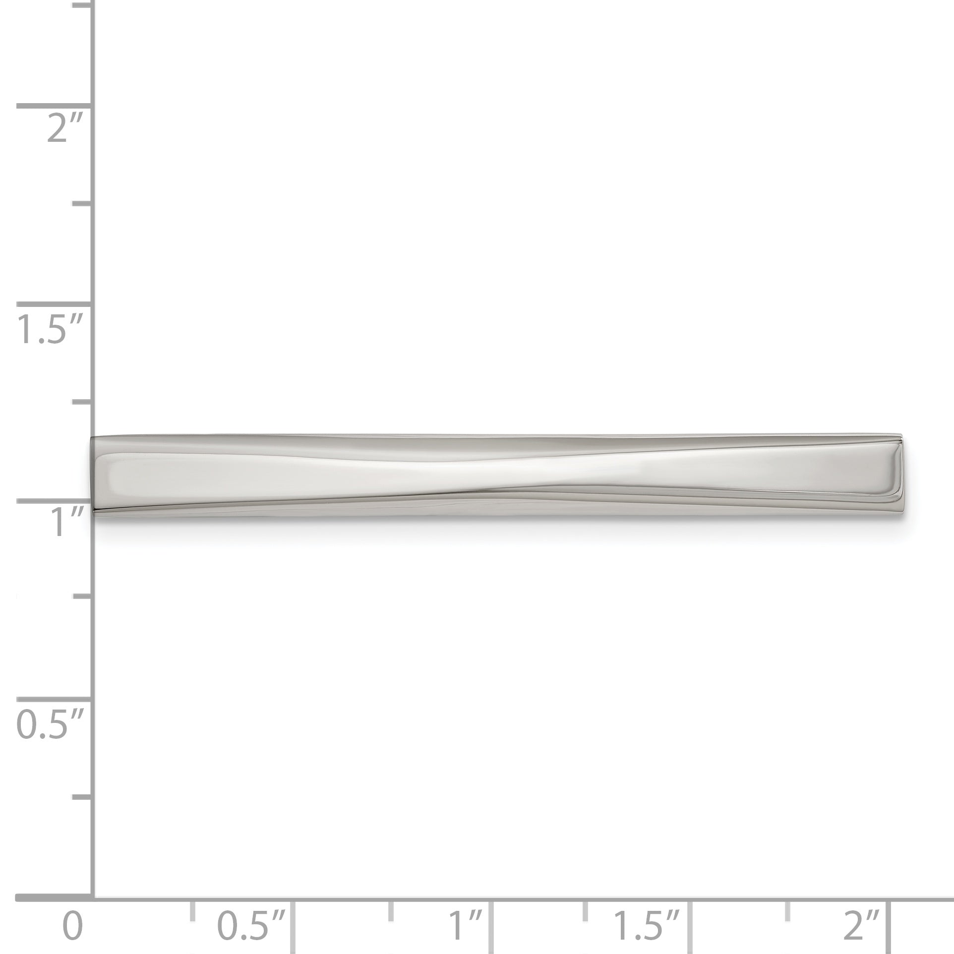 Sophia Jewelers Polished Engravable Stainless Steel Tie Bar Gift Ready