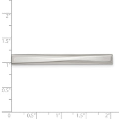 Sophia Jewelers Polished Engravable Stainless Steel Tie Bar Gift Ready