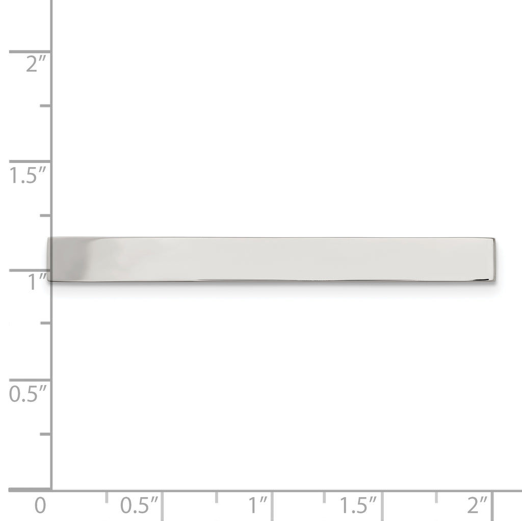 Chisel Stainless Steel Engravable Tie Bar with Polished Finish Gift Ready