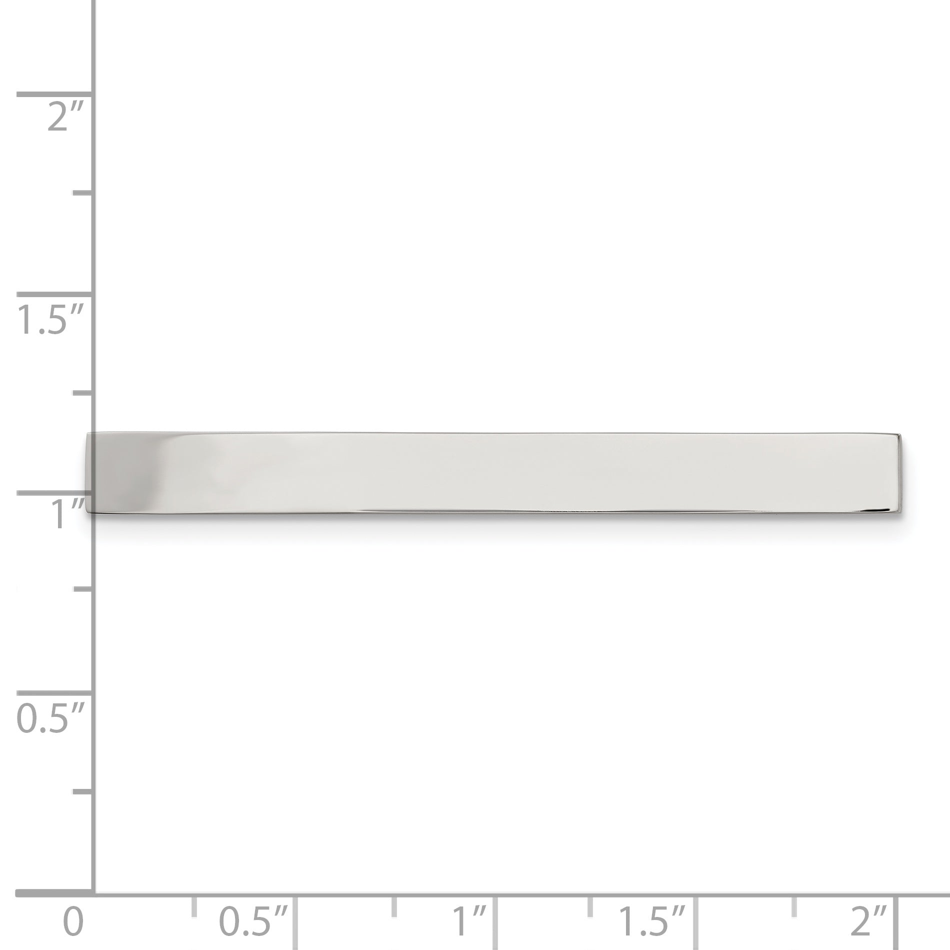 Chisel Stainless Steel Engravable Tie Bar with Polished Finish Gift Ready