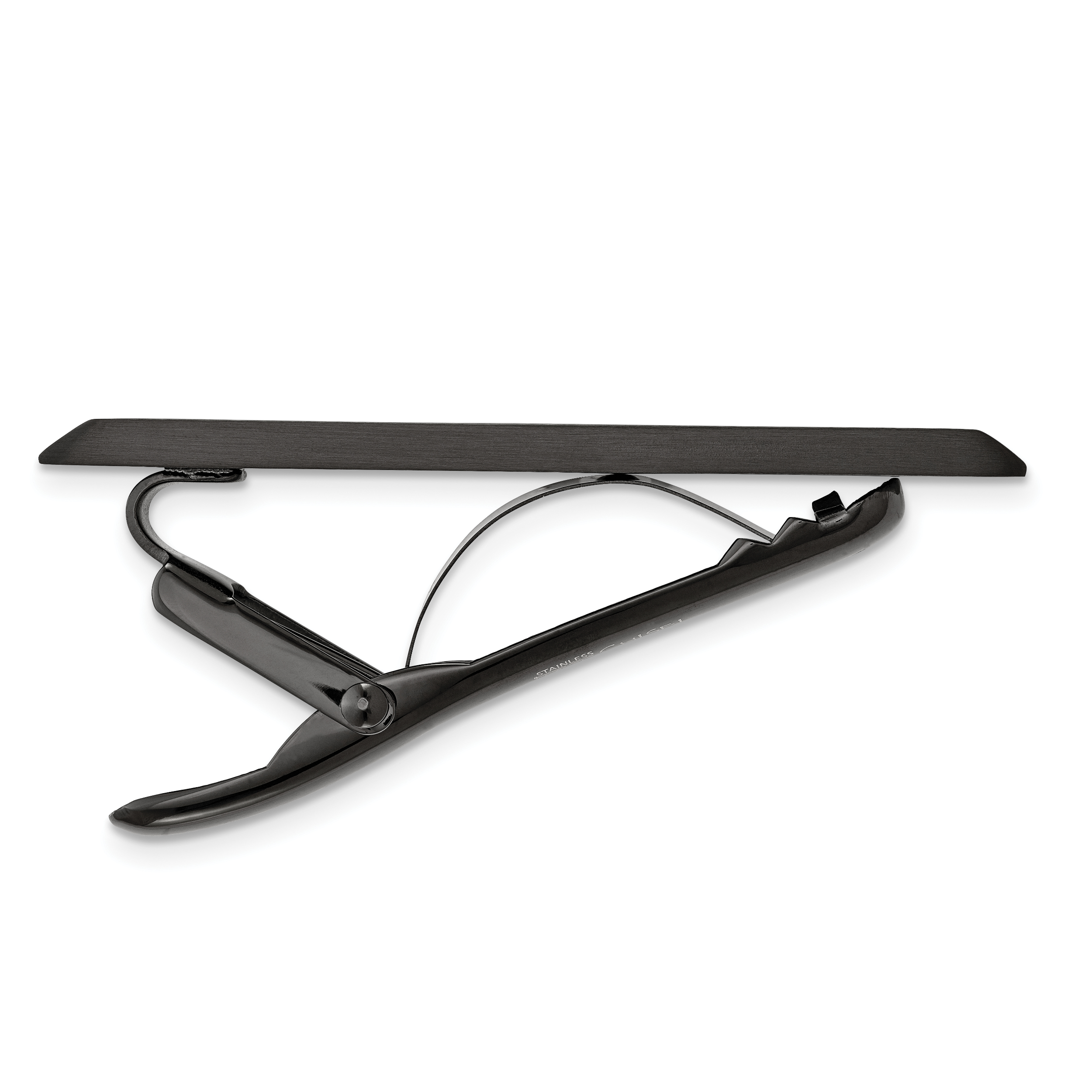 Chisel Stainless Steel Engravable Black Plated Men's Tie Bar Gift Ready
