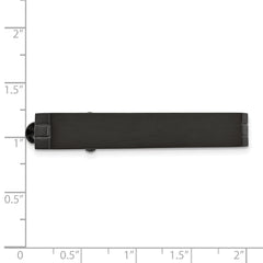 Chisel Stainless Steel Engravable Black Plated Men's Tie Bar Gift Ready