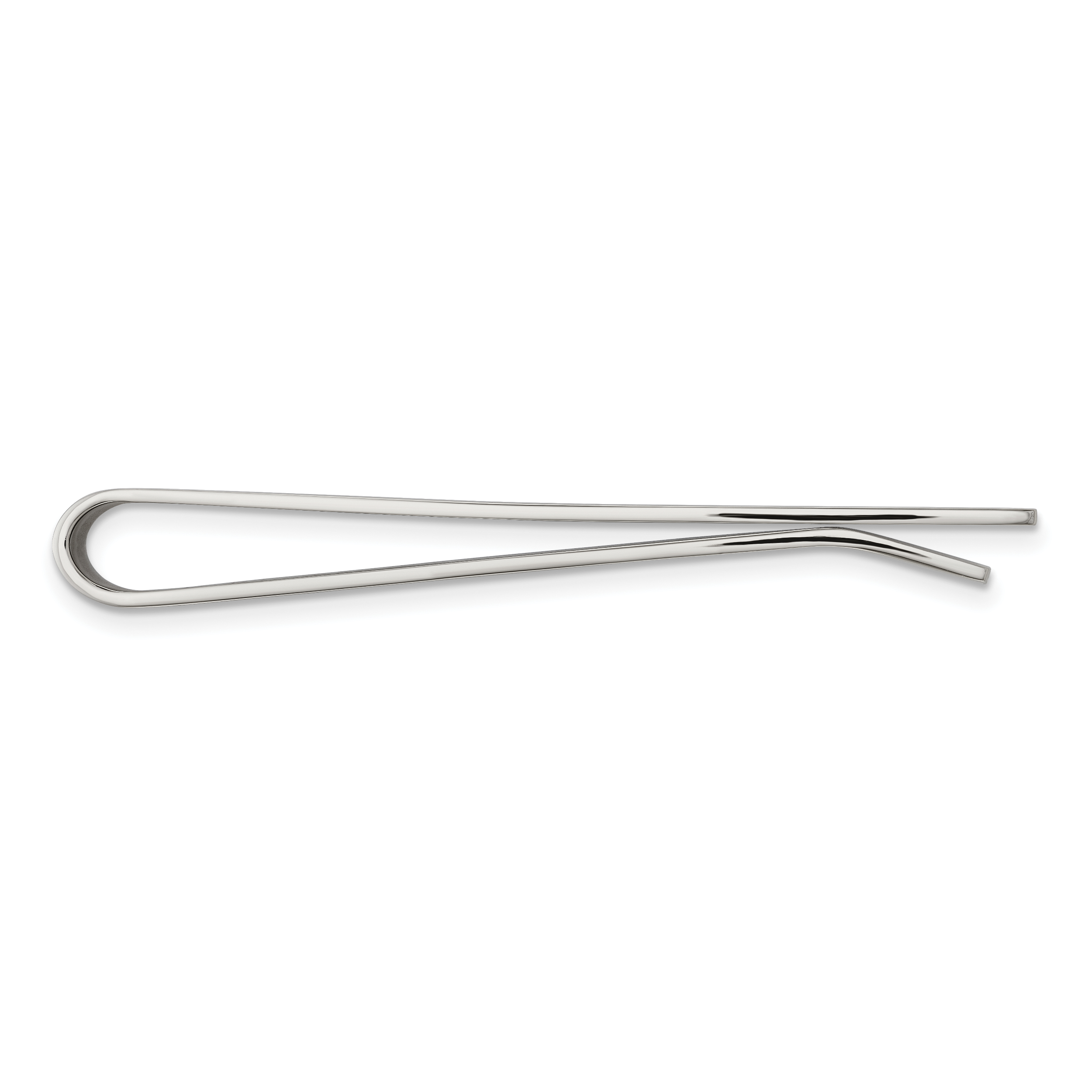 Stainless Steel Gold Tone Tie Bar Engravable with Polished Finish