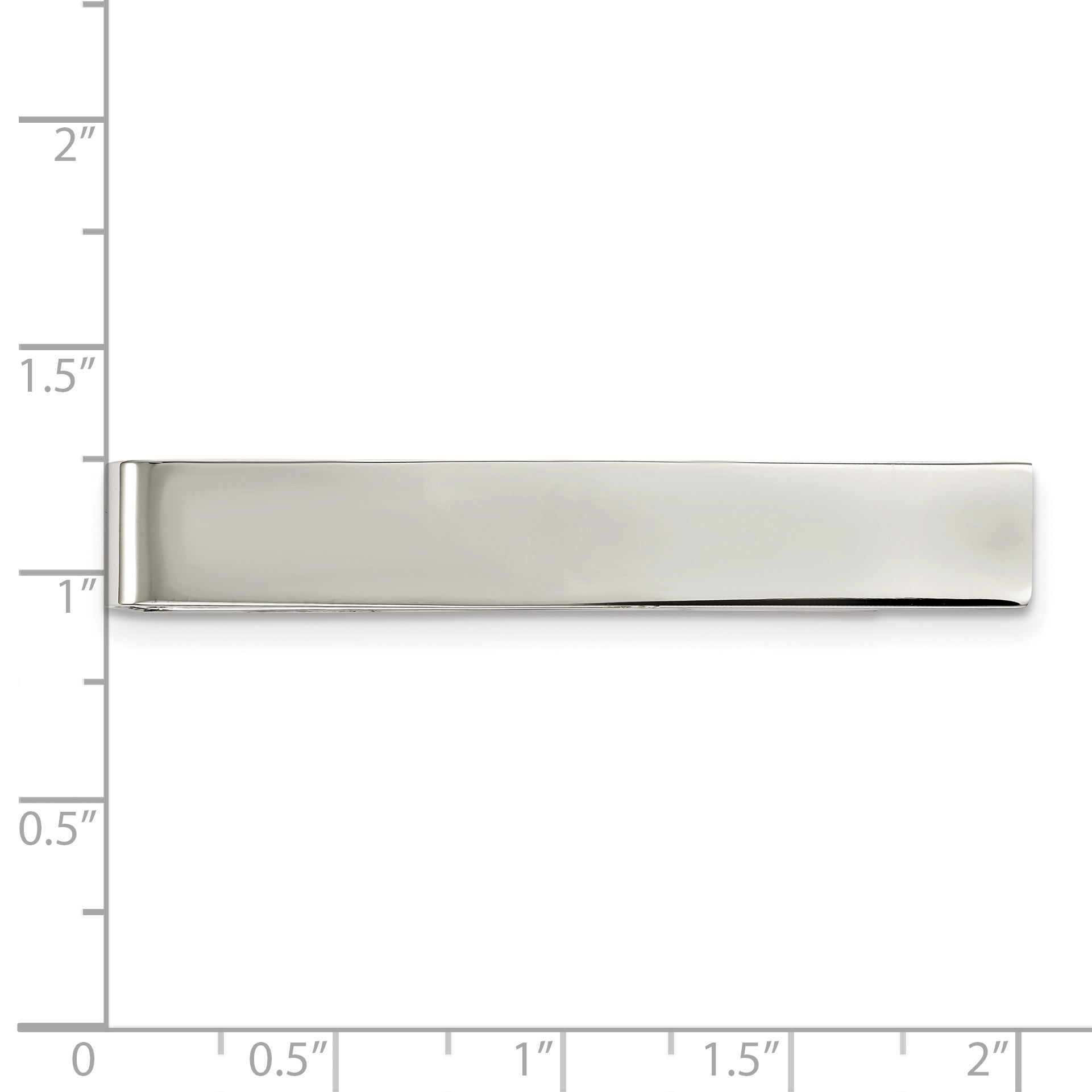 Polished Tie Bar & Money Clip in Stainless Steel