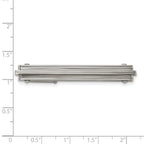 Chisel Stainless Steel Brushed and Polished Tie Bar