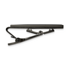 Chisel Stainless Steel Polished Gun Metal IP-plated with Carbon Fiber Inlay Tie Bar
