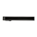 Chisel Stainless Steel Polished Gun Metal IP-plated with Carbon Fiber Inlay Tie Bar