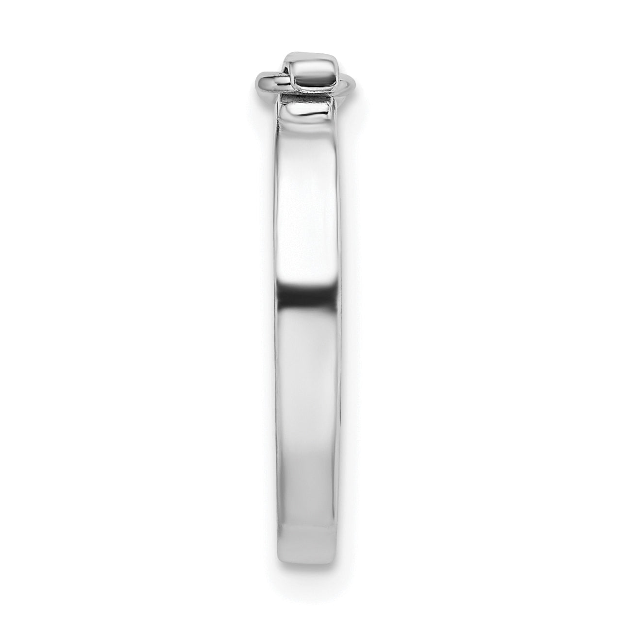 Sterling Silver 16.9 x 13.6mm Multi-Strand Pearl Shortener Secondary image