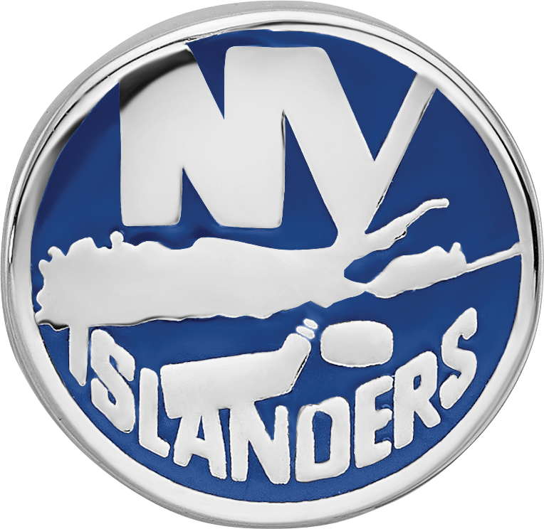 Sterling Silver NHL LogoArt New York Islanders Enameled Logo Bead