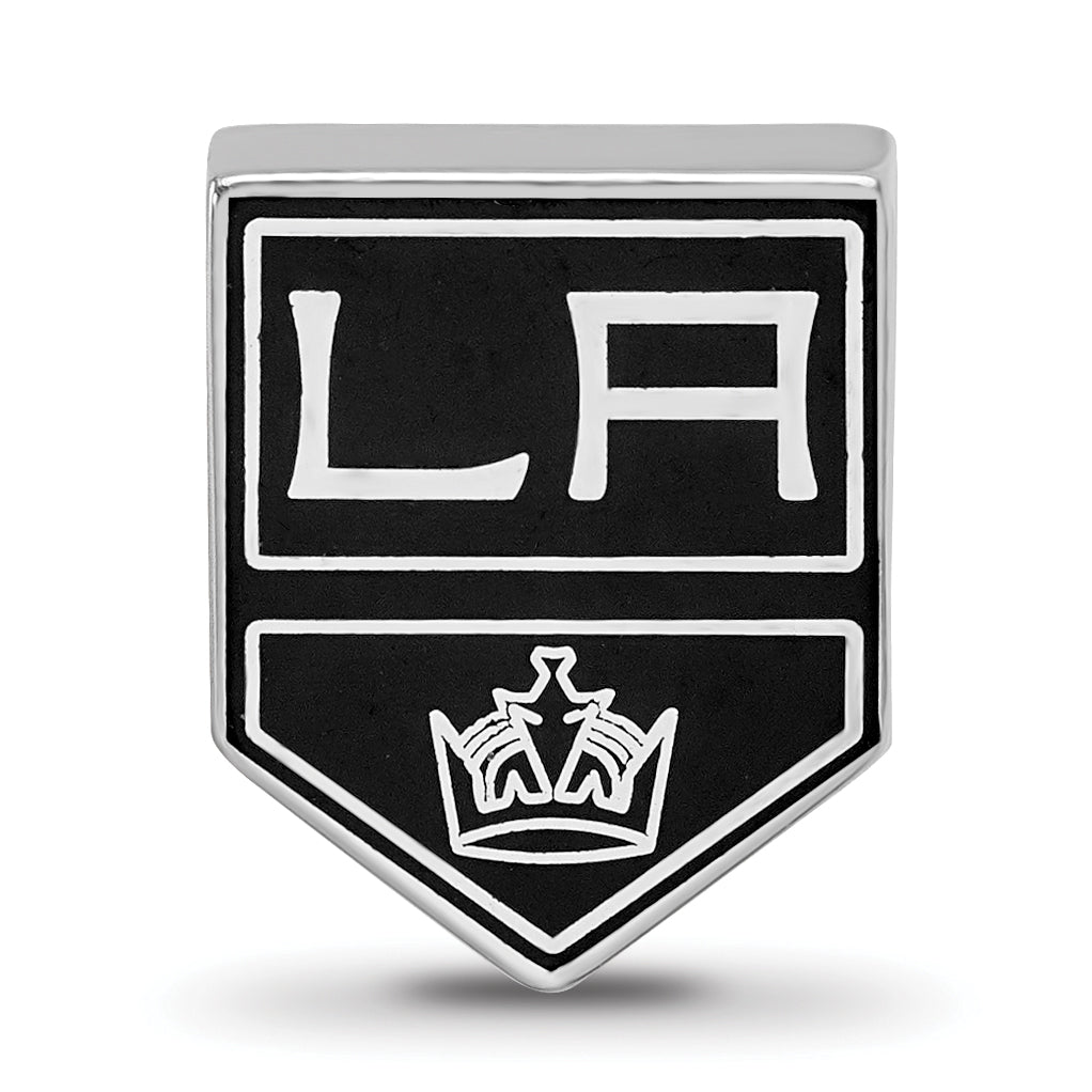 Sterling Silver NHL LogoArt Los Angeles Kings Enameled Logo Bead