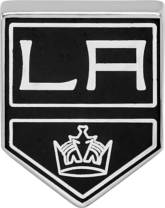 Sterling Silver NHL LogoArt Los Angeles Kings Enameled Logo Bead