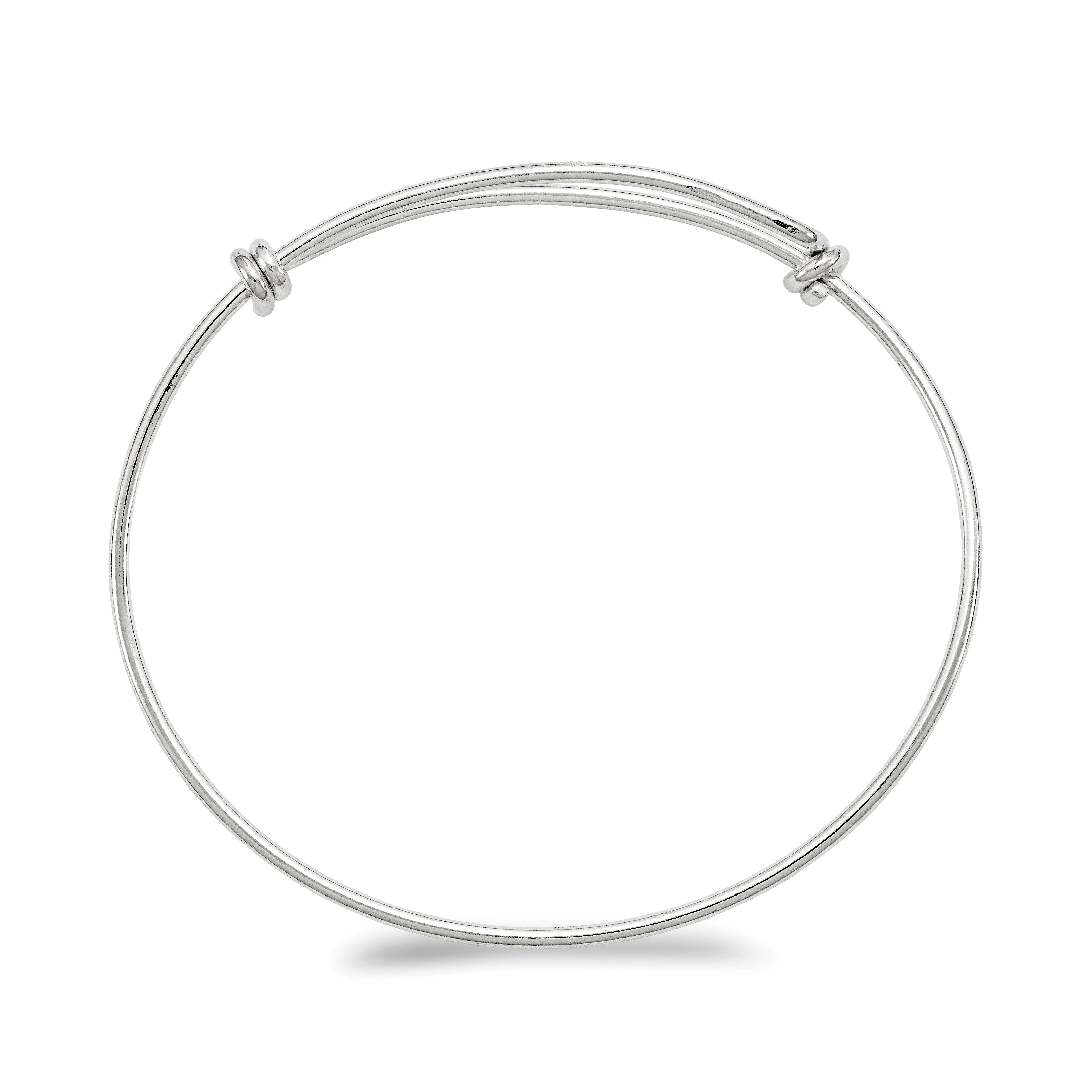 Sterling Silver 925 Women's Adjustable Polished Bangle by Sophia Jewelers Secondary image