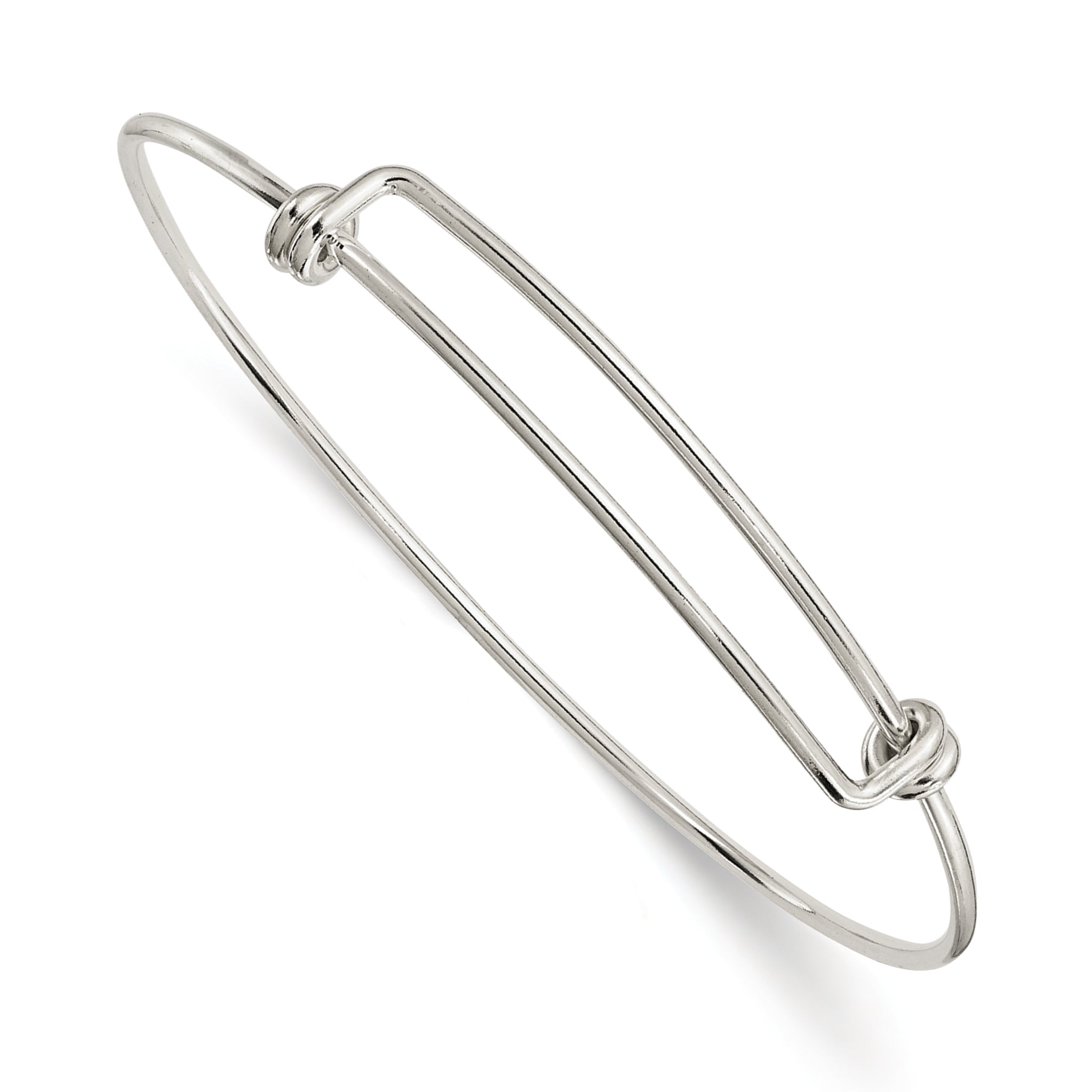 Sterling Silver 1.65mm Wire Expandable Bangle Main image