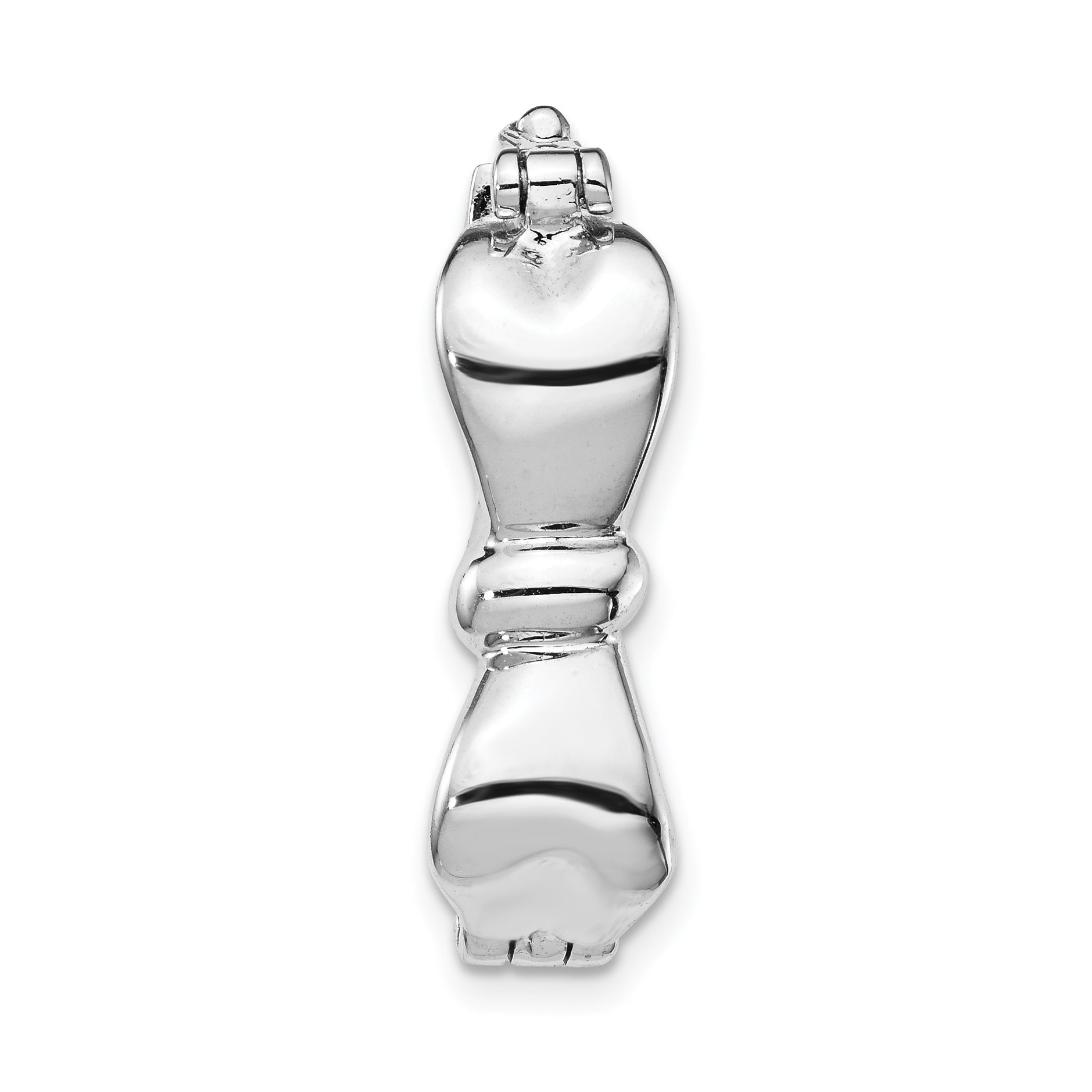 Sterling Silver Rhodium-plated Bow Shortener Secondary image