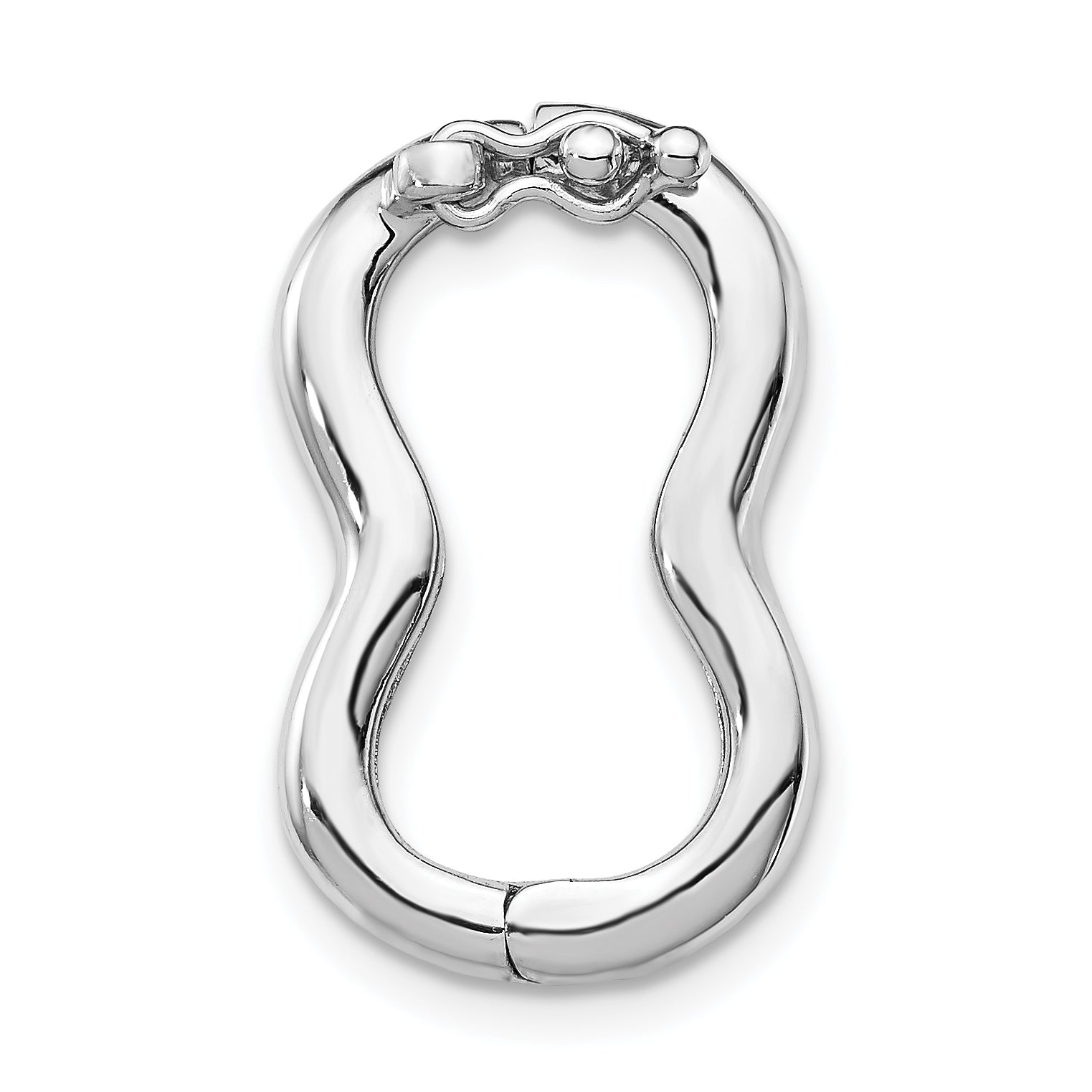 Sterling Silver Rhodium-plated 12.5mm x 20mm Shortener Main image