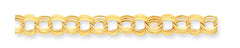 14k Lite 11mm Triple Link Charm Bracelet