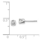 14kw .60ct I1 J-K Diamond Stud Push-on Post Earrings