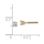 14ky .25ct. VS2/SI1 G-I Diamond Stud Thread on/off Post Earrings