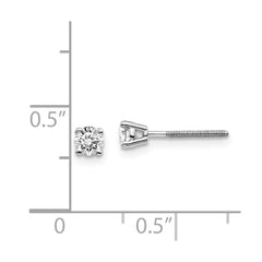14kw .30ct VS2/SI1 G-I Diamond Stud Thread on/off Post Earrings