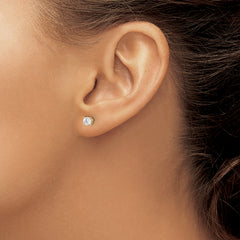 14ky .40ct. SI3 G-I Diamond Stud Thread on/off Post Earrings
