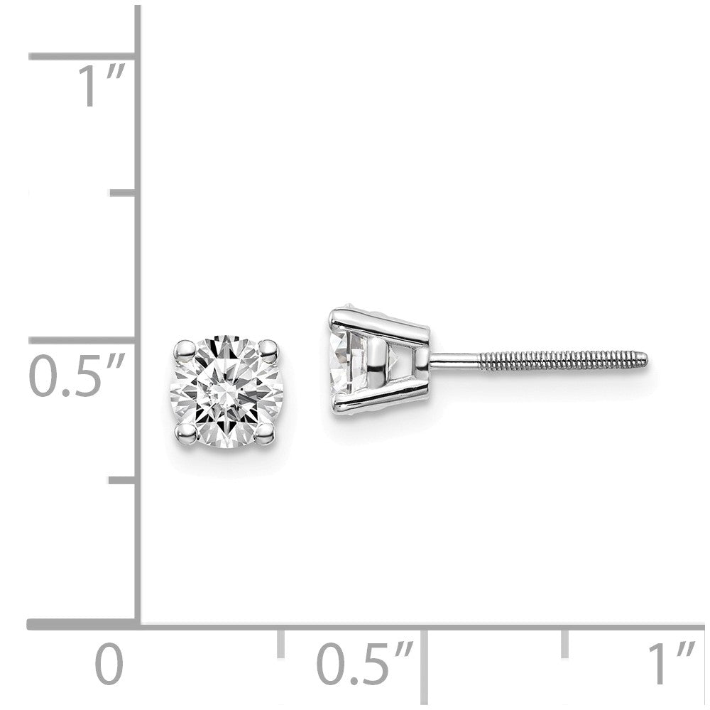 Sophia Jewelers 14K White Gold Diamond Stud Earrings with VS Clarity Secondary image