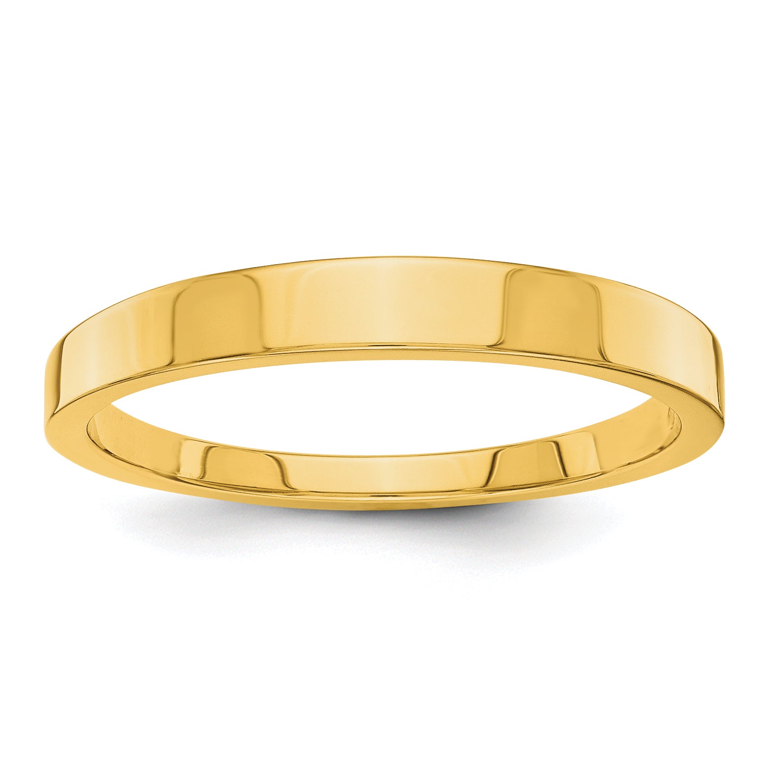 14k 3mm Tapered Polished Band