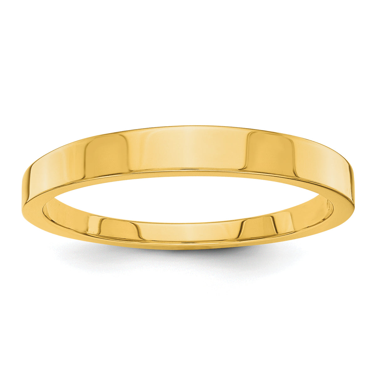 14k 3mm Tapered Polished Band